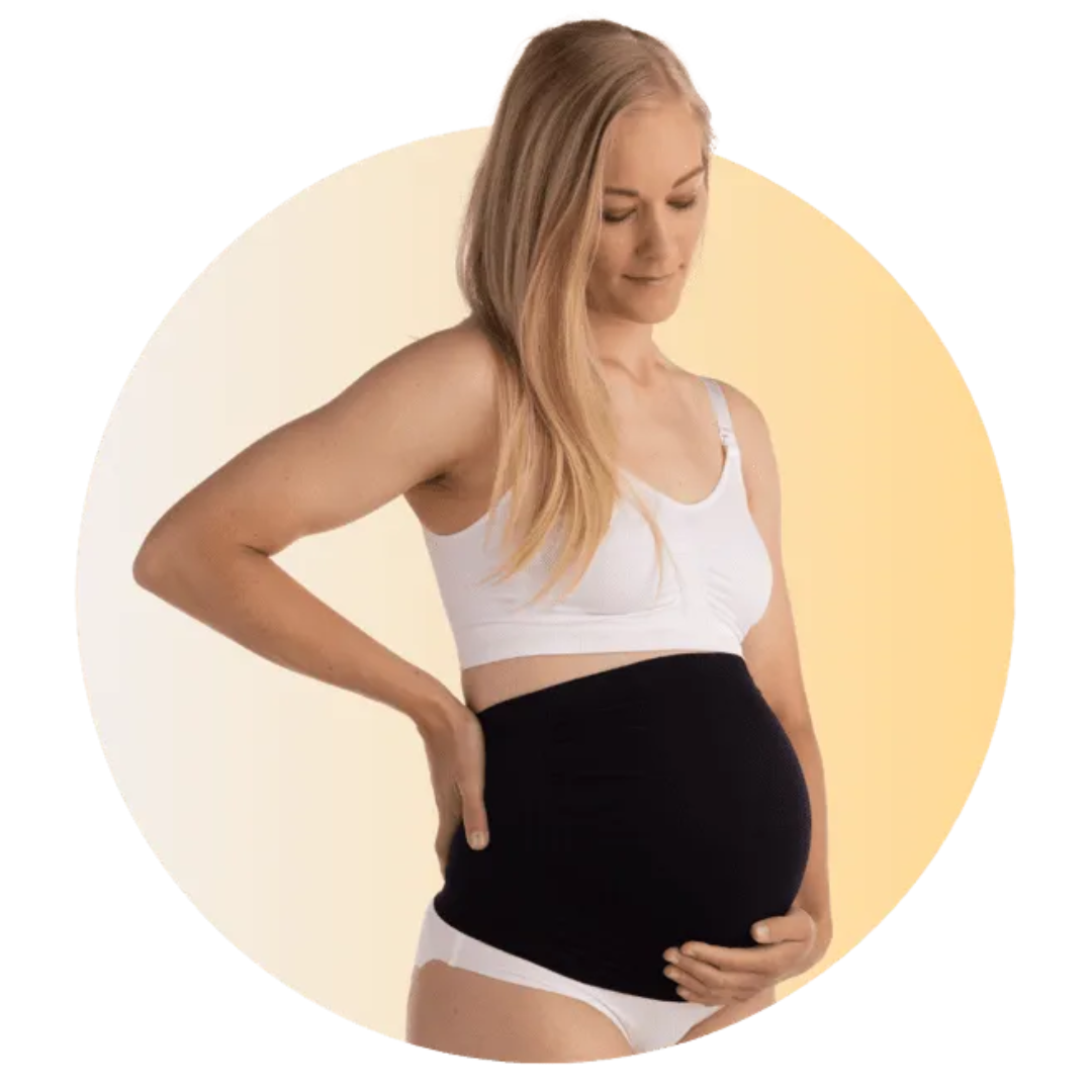 Seamless pregnancy support band