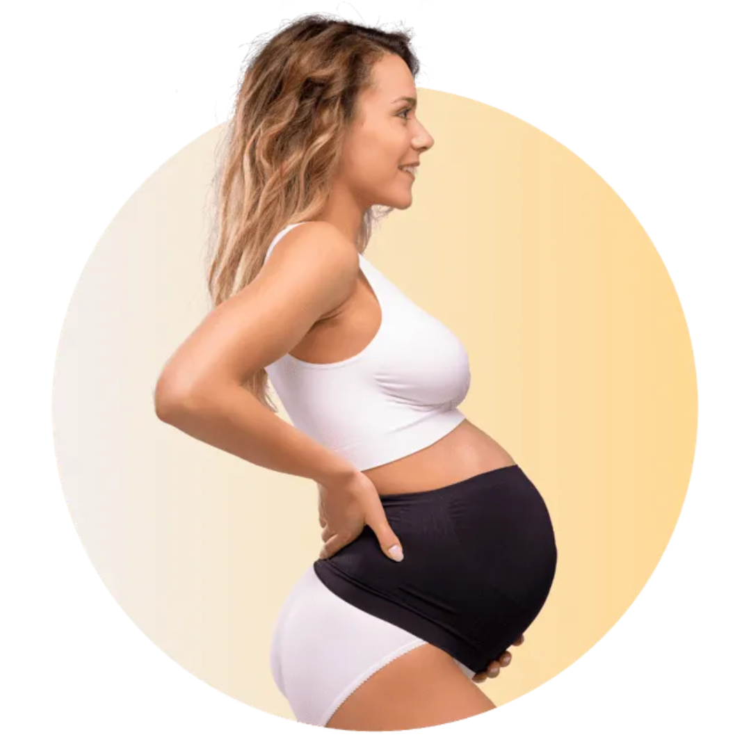 Seamless pregnancy support band