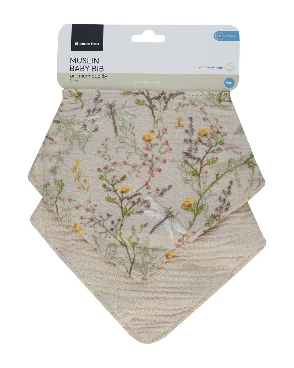 Mjuka dregglisar i muslin 2 st