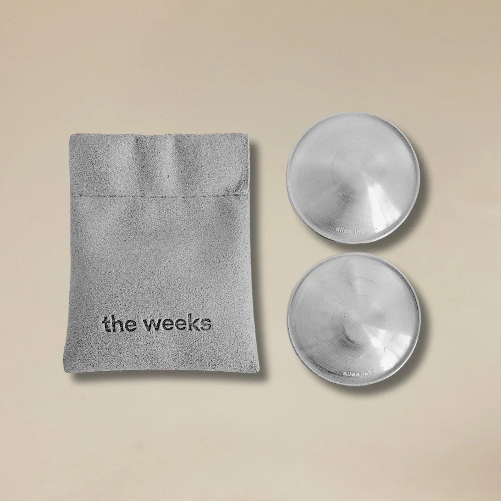 Antibakteriella bröstskal i 99,9 % rent silver