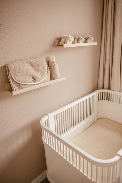 Sheet in 100% brushed merino wool for baby cot 60x120 cm