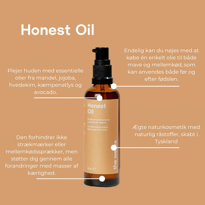 Honest Oil - vårdolja för kropp, mage, ärr och perineum