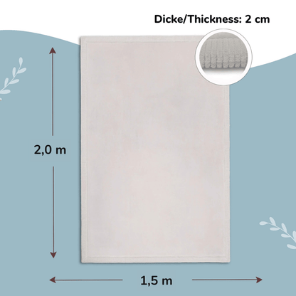 Lekmatta i memoryfoam 200x150 cm