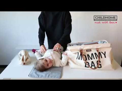 Mommy Bag® stor pusletaske - Teddy - Ecru